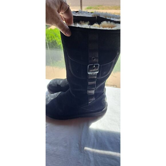 Ugg Australia Size 9 Women's Black Winter Boots 1895 - Picture 4 of 11